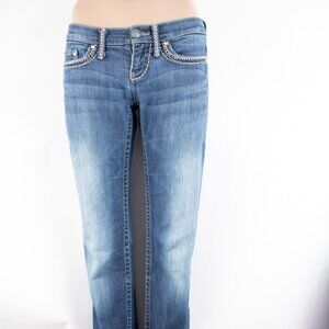 Buckle Daytrip Leo Bootcut 26L (27 X 32) Women's Denim Jeans Medium Watch